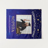 Dekor der benutzerdefinierten Graduationspartei 20 Wandteppich (Vorderseite (Horizontal))