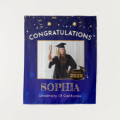 Dekor der benutzerdefinierten Graduationspartei 20 Wandteppich (Vorderseite)