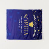 Dekor der benutzerdefinierten Graduationspartei 20 Wandteppich (Vorderseite (Horizontal))