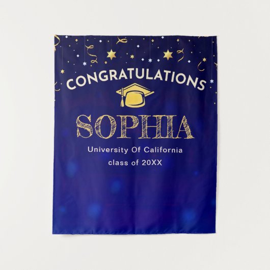 Dekor der benutzerdefinierten Graduationspartei 20 Wandteppich (Vorderseite)