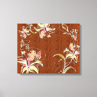 Dekor der Blume 10 überzogene Canvas Leinwanddruck