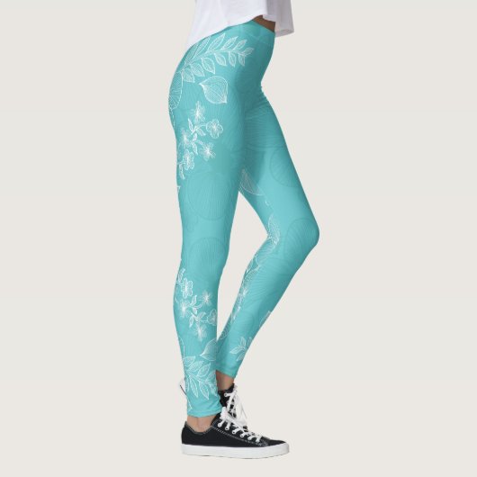 Dekor der Blume 25 Leggings (Rechts)