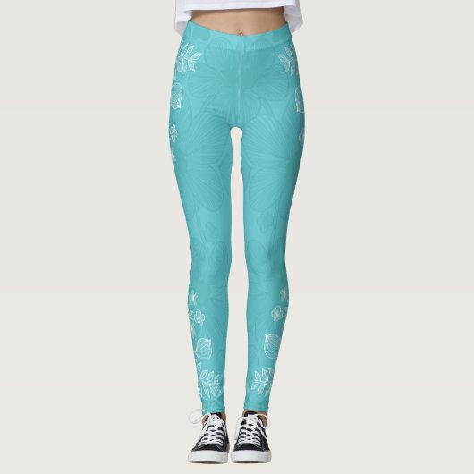 Dekor der Blume 25 Leggings (Vorderseite)