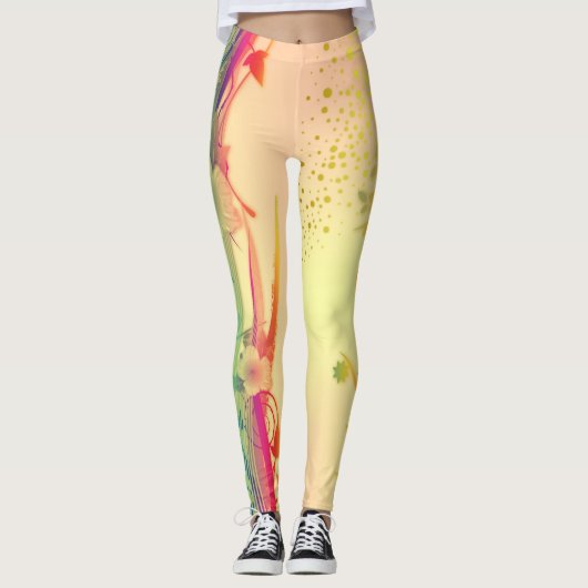 Dekor der Blume 79 Leggings (Vorderseite)