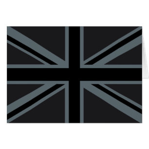 Dekor der britischen Flagge von Black Union Jack