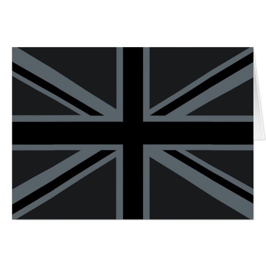 Dekor der britischen Flagge von Black Union Jack (Vorderseite (Horizontal))