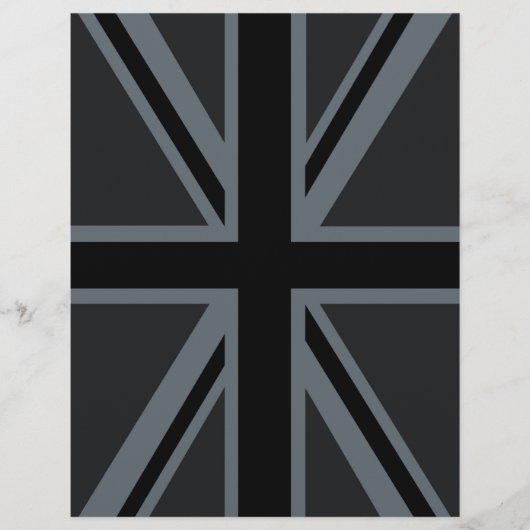 Dekor der britischen Flagge von Black Union Jack (Vorderseite)