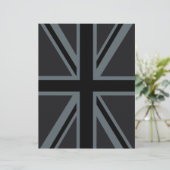 Dekor der britischen Flagge von Black Union Jack (Stehend Vorderseite)