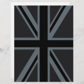 Dekor der britischen Flagge von Black Union Jack (Vorne/Hinten)