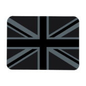 Dekor der britischen Flagge von Black Union Jack Magnet (Horizontal)