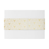 Dekor der Farben Gold und Weiß Einladungsbanderole (Rückseitenbeispiel)