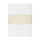 Dekor der Farben Gold und Weiß Einladungsbanderole (Rückseitenbeispiel)