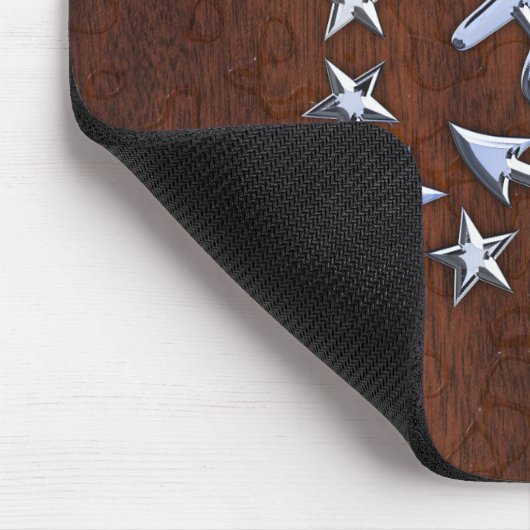 Dekor der Flagge eines amerikanischen Schiffes Mousepad (Ecke)