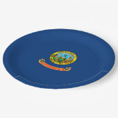 Dekor der Flaggen des Staates Idaho Pappteller (Schrägansicht)