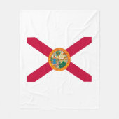 Dekor der Flaggengestaltung des Florida-Zustands Fleecedecke (Vorderseite)