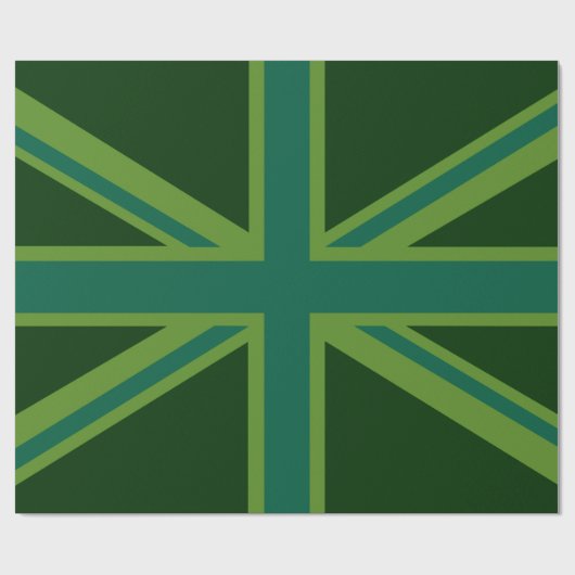 Dekor der grünen Flagge Geschenkpapier (Flach)
