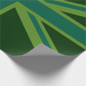 Dekor der grünen Flagge Geschenkpapier (Ecke)
