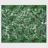 Dekor der grünen Flagge Geschenkpapier (Flach)