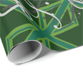 Dekor der grünen Flagge Geschenkpapier (Rolleneckpunkt)