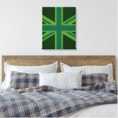 Dekor der grünen Flagge Leinwanddruck (Insitu (Schlafzimmer))