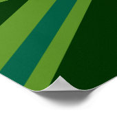 Dekor der grünen Flagge Poster (Ecke)