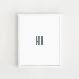Dekor der Kinderwand "HI" Poster
