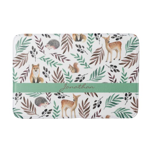 Dekor der Kinderzimmer mit Niedlicher Tiere Badematte (Vorderseite)