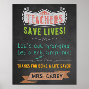 Dekor der Klassenzimmer - Lehrerbewertung Poster