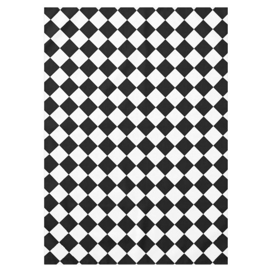 Dekor der klassischen Diamant-Schachbretter Tischdecke (Vorderseite)