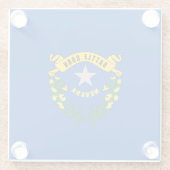 Dekor der Nevada State Flag Glasuntersetzer (Rückseite)