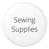 Dekor der Organisation, Nähbedarf Keramikknauf (Vorderseite)