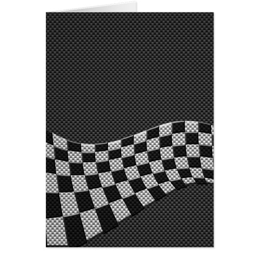 Dekor der Racing Flag Wave im Carbon Fibre-Stil (Vorne)