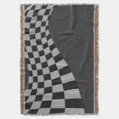 Dekor der Racing Flag Wave im Carbon Fibre-Stil Decke (Vorderseite Vertikal)