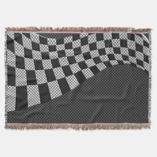 Dekor der Racing Flag Wave im Carbon Fibre-Stil Decke (Vorderseite)