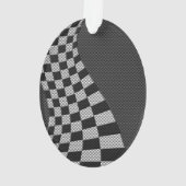 Dekor der Racing Flag Wave im Carbon Fibre-Stil Ornament (Rückseite)