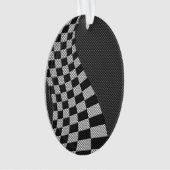 Dekor der Racing Flag Wave im Carbon Fibre-Stil Ornament (Vorderseite)