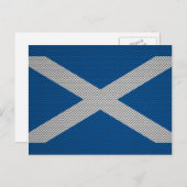 Dekor der schottischen Flagge für Kohlenstofffaser Postkarte (Vorne/Hinten)