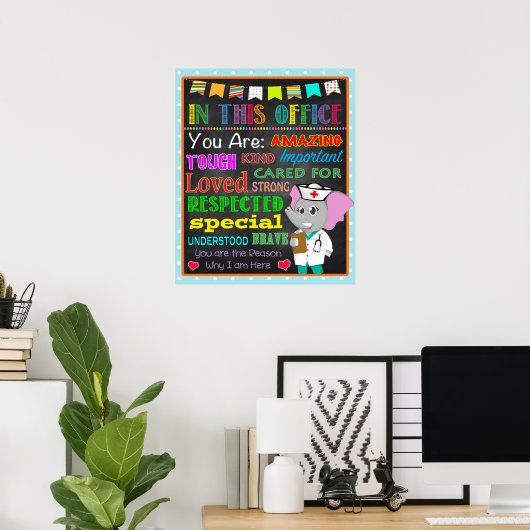 Dekor der Schulkrankheiten, Einrichtung der Kinder Poster (Heimbüro)