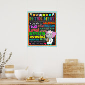 Dekor der Schulkrankheiten, Einrichtung der Kinder Poster (Küche)