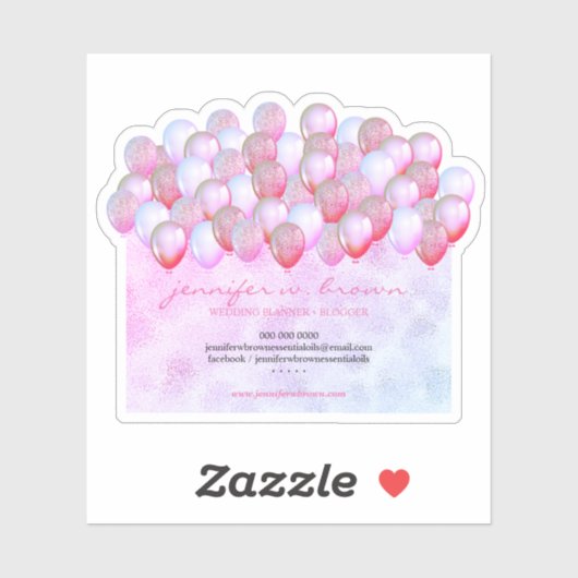 Dekor der Sparkle Balloons Aufkleber (Blatt)