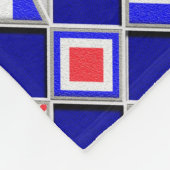 Dekor der Wasserflaschen Fleecedecke (Ecke)