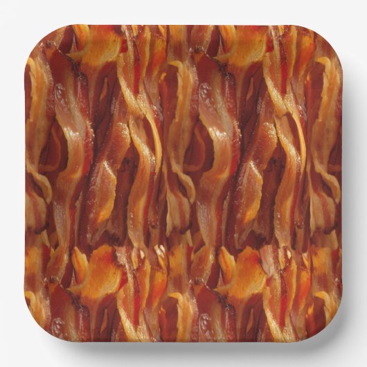 Dekor des Bacon Field Yummy-Musters Pappteller (Vorderseite)