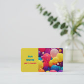 Dekor des Balloon-Party Visitenkarte (Stehend Vorderseite)