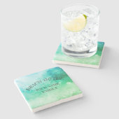 Dekor des Beach Hotel Stone Untersetzer (Seitenansicht)