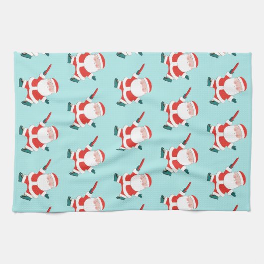 Dekor des Disc Golf Holiday Geschirrtuch (Horizontal)