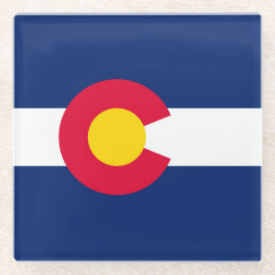 Dekor des Farbzustandsdesigns Glasuntersetzer