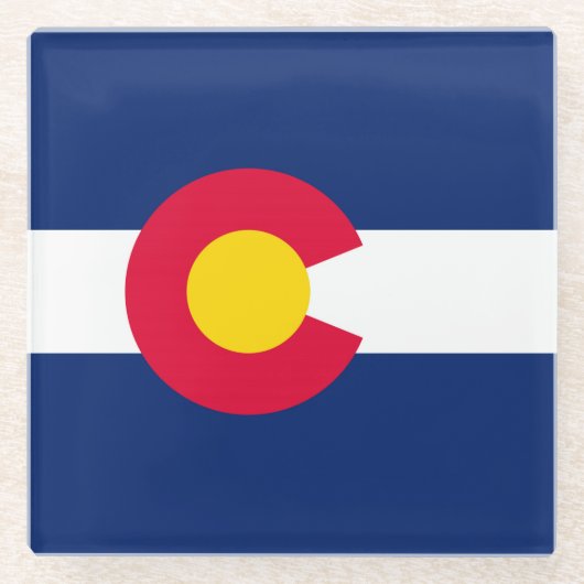 Dekor des Farbzustandsdesigns Glasuntersetzer (Vorderseite)