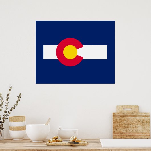 Dekor des Farbzustandsdesigns Poster (Küche)