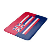 Dekor des Flaggendesigns des Hawaii-Staates Badematte (Schrägansicht)