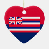 Dekor des Flaggendesigns des Hawaii-Staates Keramikornament (Hinten)